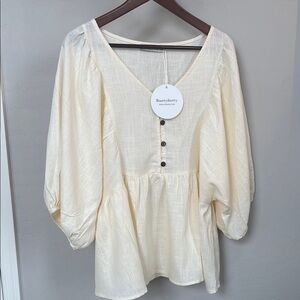 Cream Rusttydustty Women's  Bohemian Top